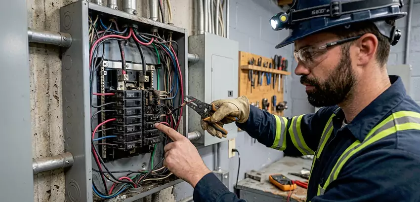Breaker Box Short Circuit Repair in Franklin