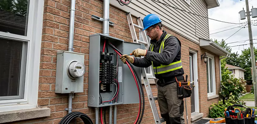 Outdoor Subpanel Installation in Franklin